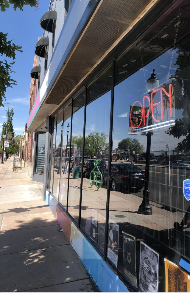 Retail storefront with clean windows